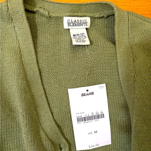 Green Cardigan with Floral Embroidery - Picture 3 of 5